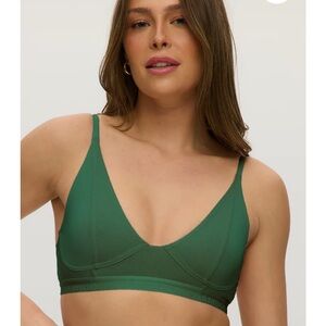 Toned defined Everyday Green Triangle Bralette - Women Intimates bamboo
